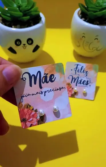 Tag com Brinco- DIA das MÃES