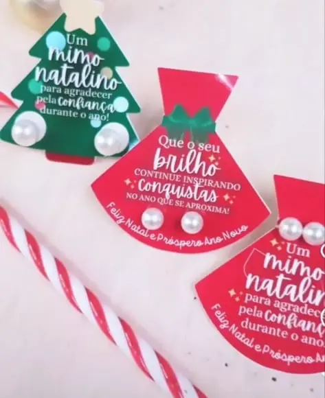 Tag com Brinco- Natal