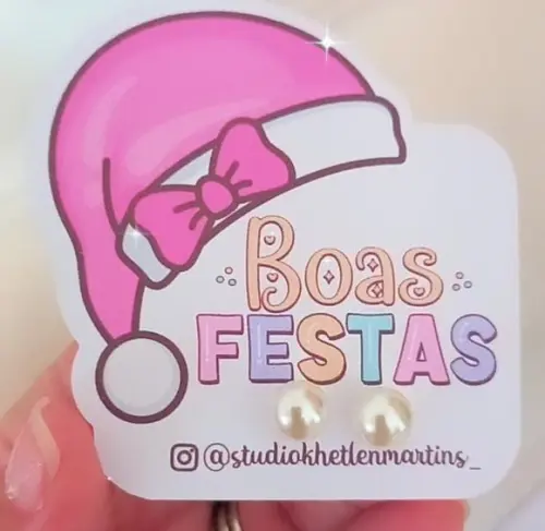 Tag com Brinco- Natal