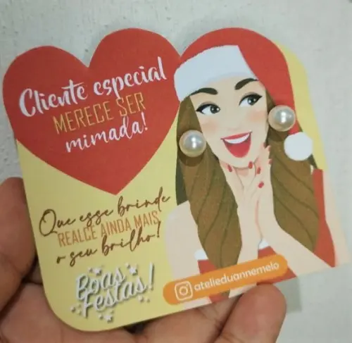Tag com Brinco- Natal