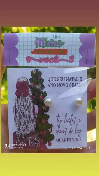 Tag com Brinco- Natal