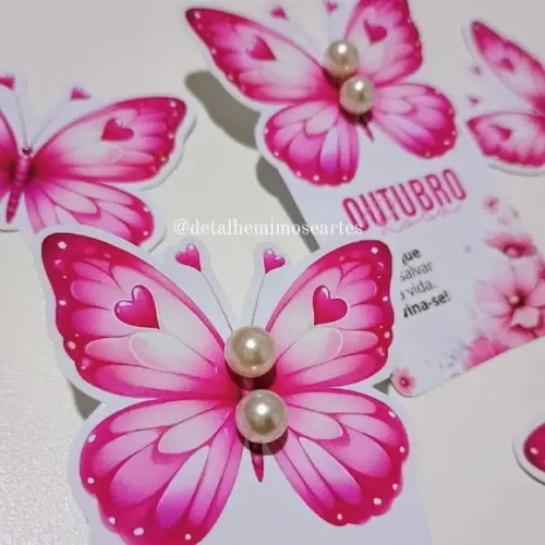 Tag com Brinco- Outubro Rosa