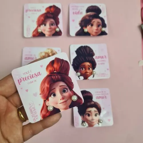 Tag com Brinco- Outubro Rosa
