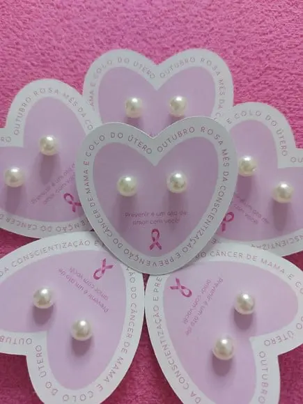 Tag Com Brinco- Outubro Rosa