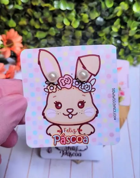 Tag com Brinco- Páscoa