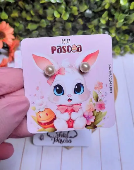 Tag com Brinco- Páscoa