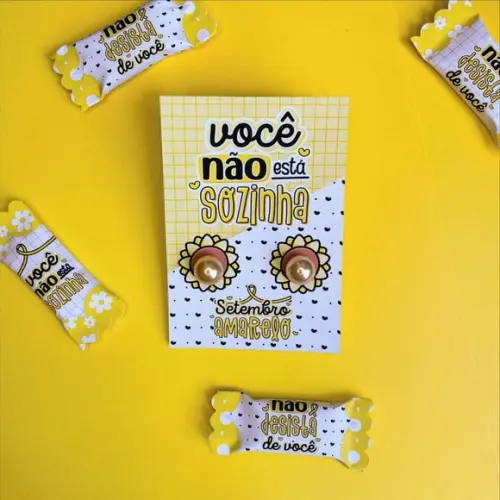 Tag com Brinco- Setembro Amarelo --leia a Descrição!