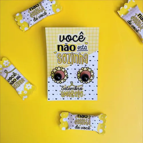 Tag com Brinco- Setembro Amarelo --leia a Descrição!