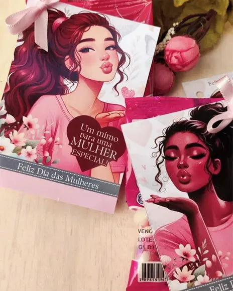 Tag com Mini Fini- Dia da Mulher