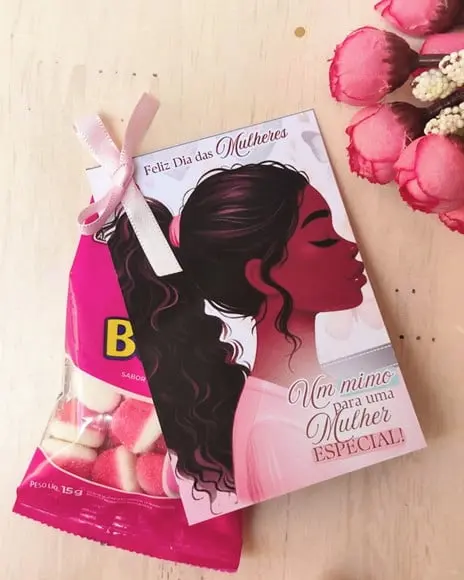 Tag com Mini Fini- Dia da Mulher