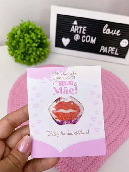 Tag com Pirulito- Dia das Mães