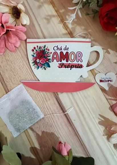 Tag com Sachê de Chá- Dia da Mulher