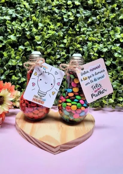 Tag+ Baleiro Lâmpada com Coloreti (chocolate)- Dia da Mulher