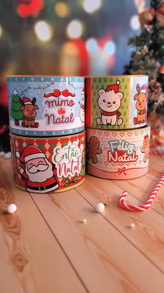 Tubolata (7x10) com 6 Chocolates - Natal