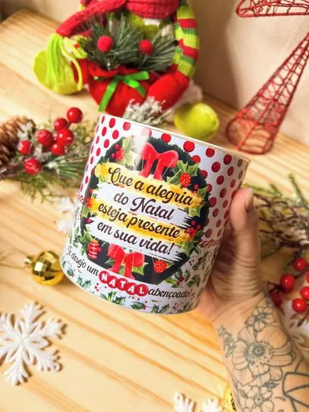 Tubolata (7x10) com 6 Chocolates - Natal