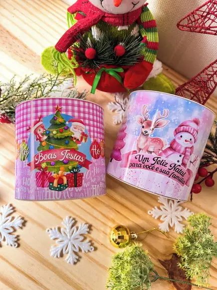 Tubolata (7x10) com 6 Chocolates - Natal