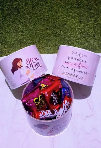 Tubolata (7x10) com 6 Chocolates - Páscoa Cristã