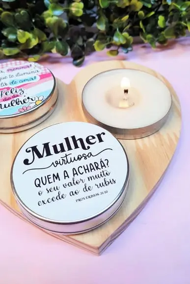 Vela Aromática- Dia da Mulher