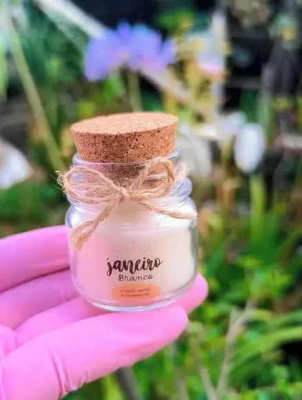 Velinha Aromatizada- Janeiro Branco