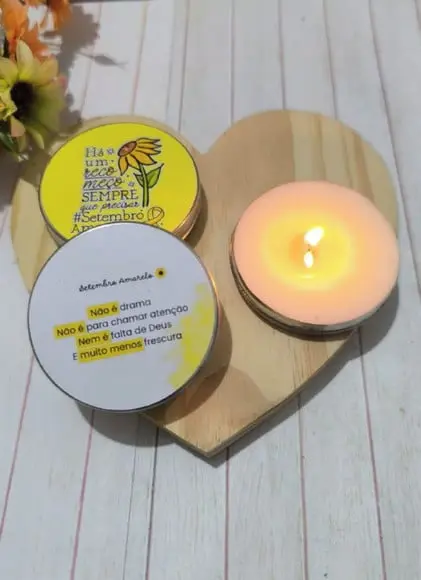 Velinha Aromática- Setembro Amarelo