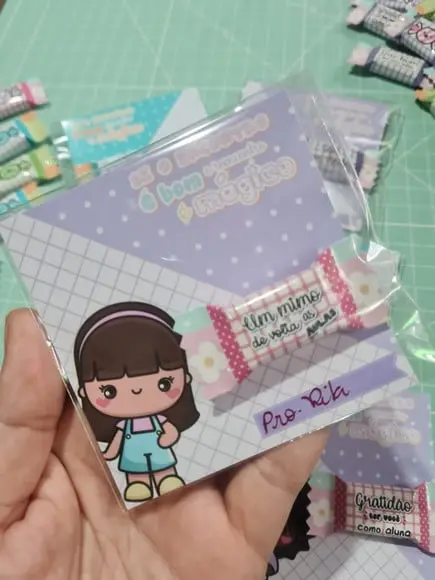 Volta as Aulas- Card com Balinha