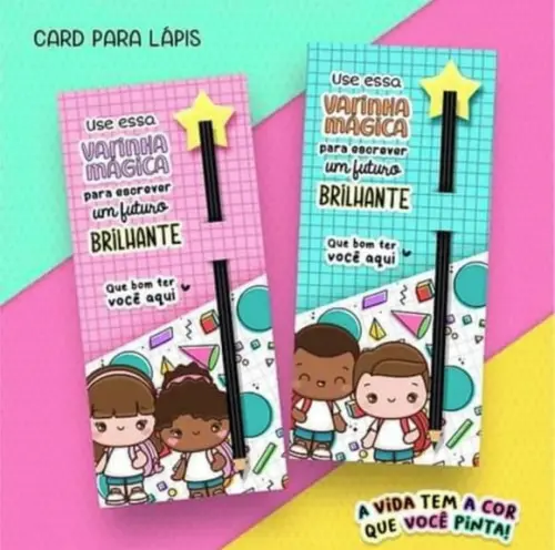 Volta as Aulas- Card com Lápis