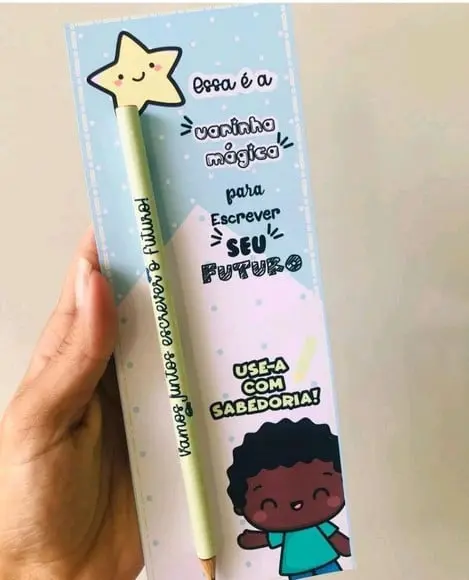 Volta as Aulas- Cartão com Lápis ou Caneta