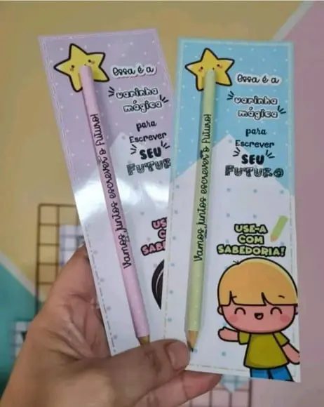 Volta as Aulas- Cartão com Lápis ou Caneta