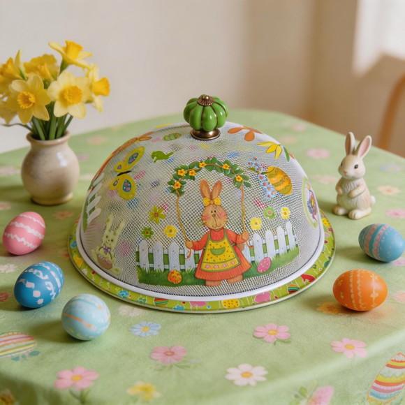 Boleira artesanal decorada/Cobre bolo decorado com decoupage - Pr