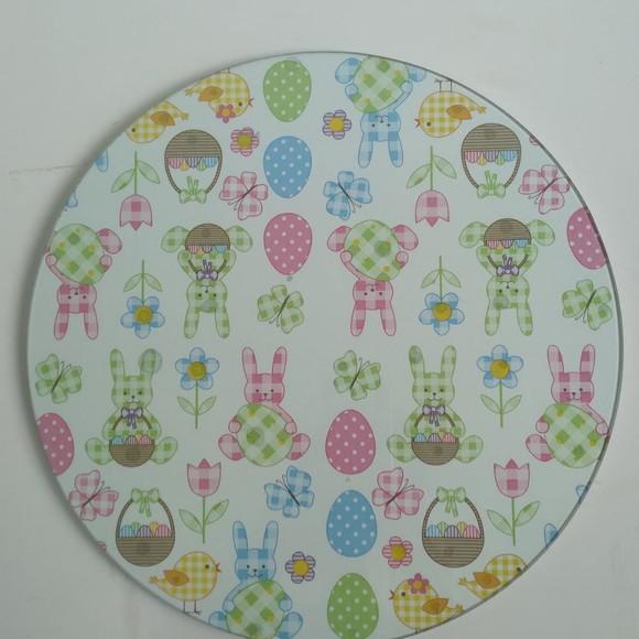 Boleira artesanal decorada/Cobre bolo decorado com decoupage - Pr