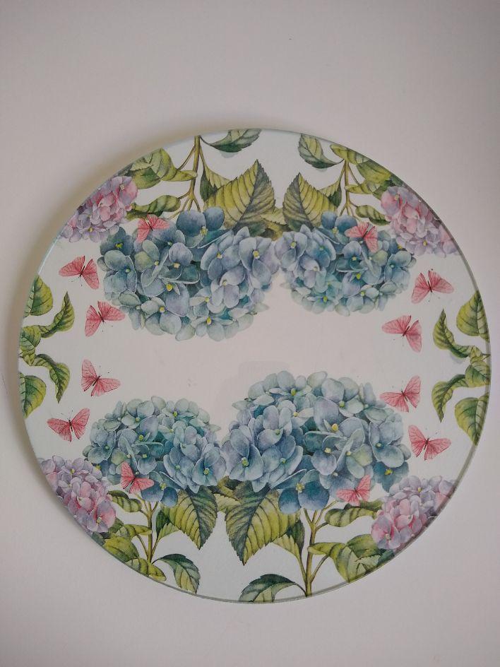 Boleira artesanal decorada/Cobre bolo decorado c/decoupage