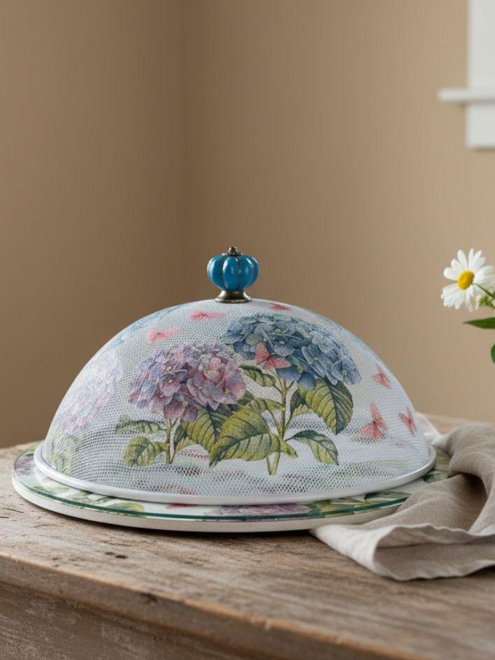 Boleira artesanal decorada/Cobre bolo decorado c/decoupage