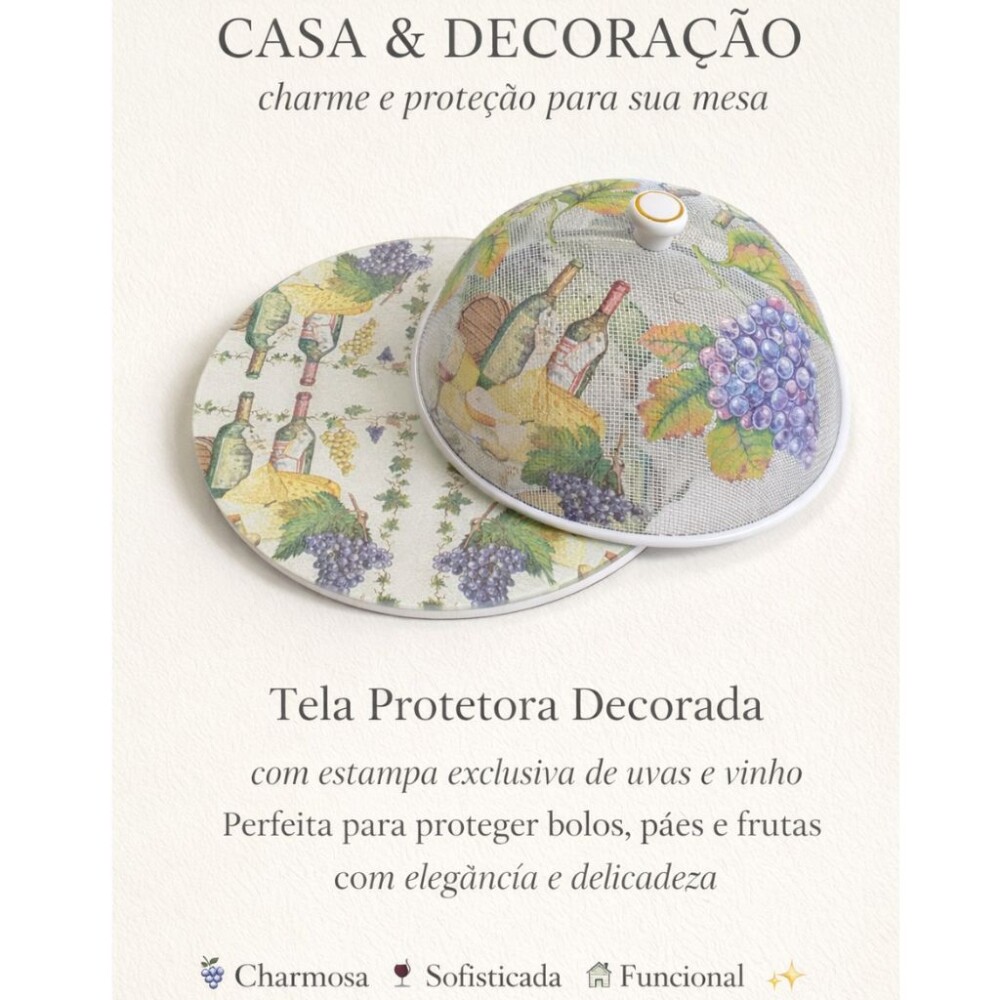 Queijeira artesanal decorada/Prato MDF com proteção de vidro fi