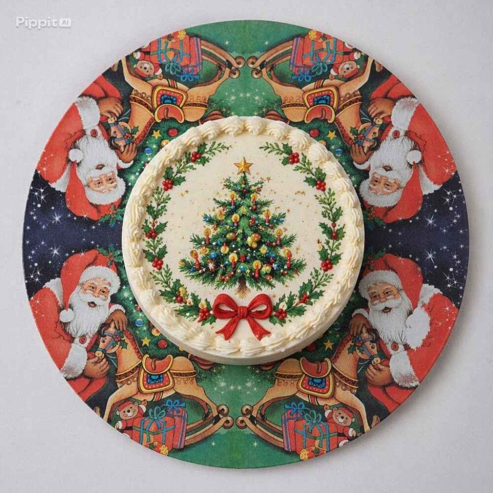 Boleira artesanal decorada/Cobre bolo decorado com decoupage - Pr
