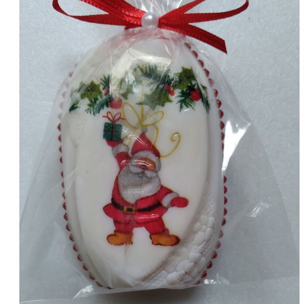 Sabonete Lux decorado com decoupage - Embalagem celofane e caixa