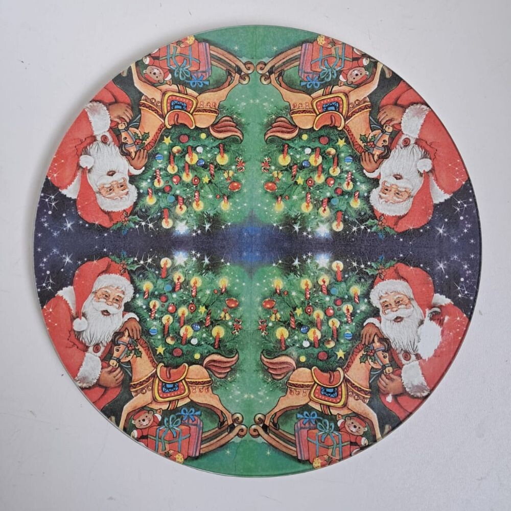 Boleira artesanal decorada/Cobre bolo decorado c/decoupage - Prat