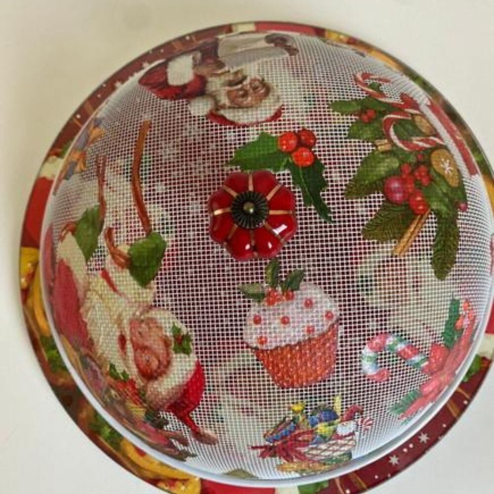 Boleira artesanal decorada/Cobre bolo decorado c/decoupage - Prat