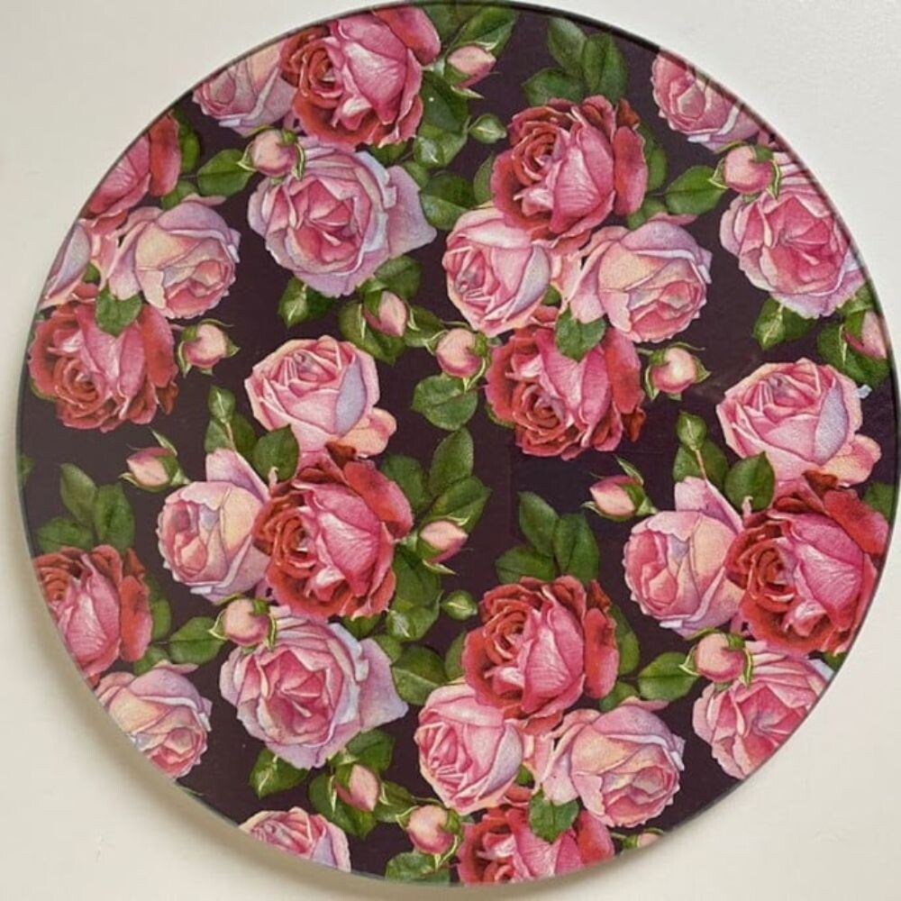 Boleira artesanal decorada/Cobre bolo decorado c/decoupage - Prat