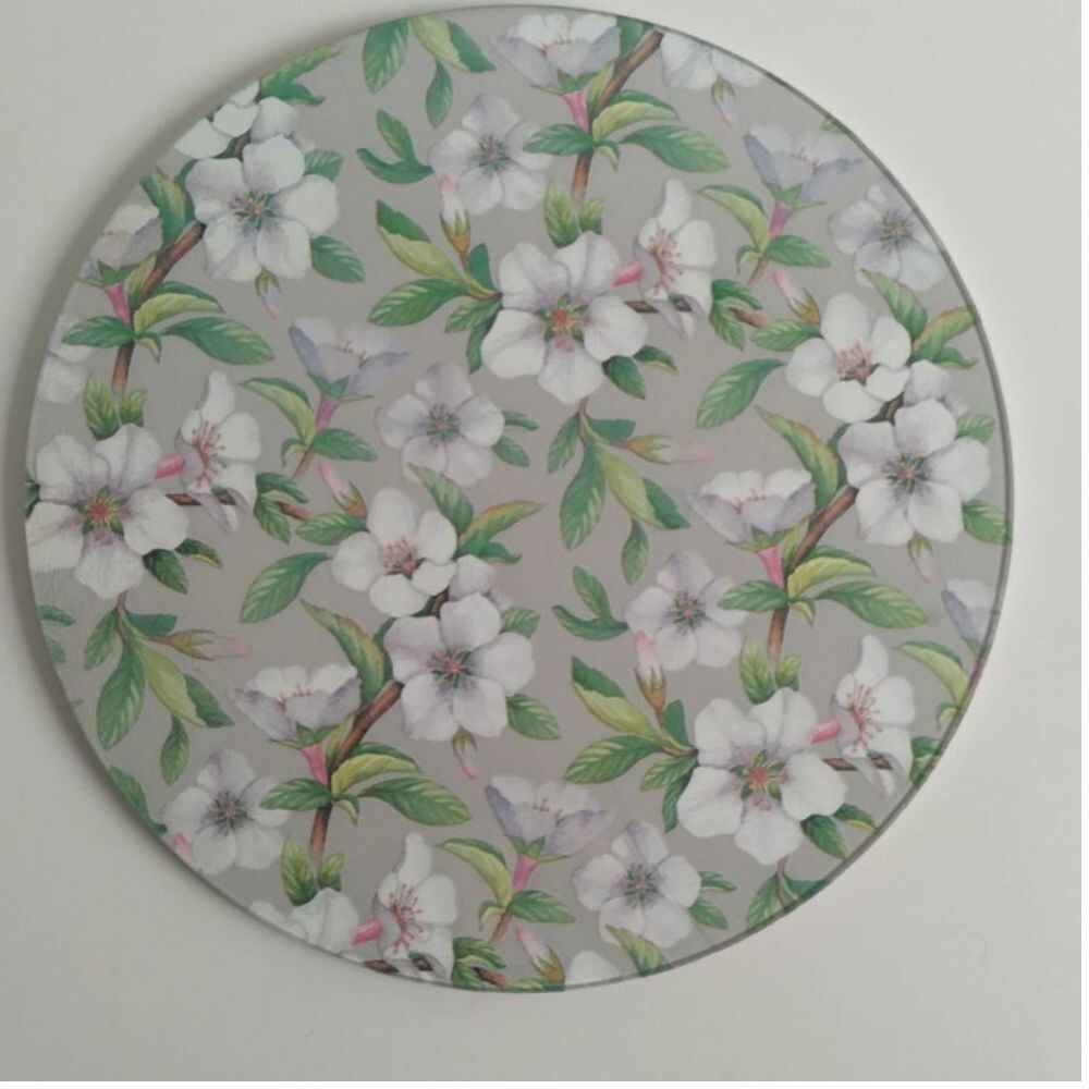 Boleira artesanal decorada/Cobre bolo decorado c/decoupage - Prat