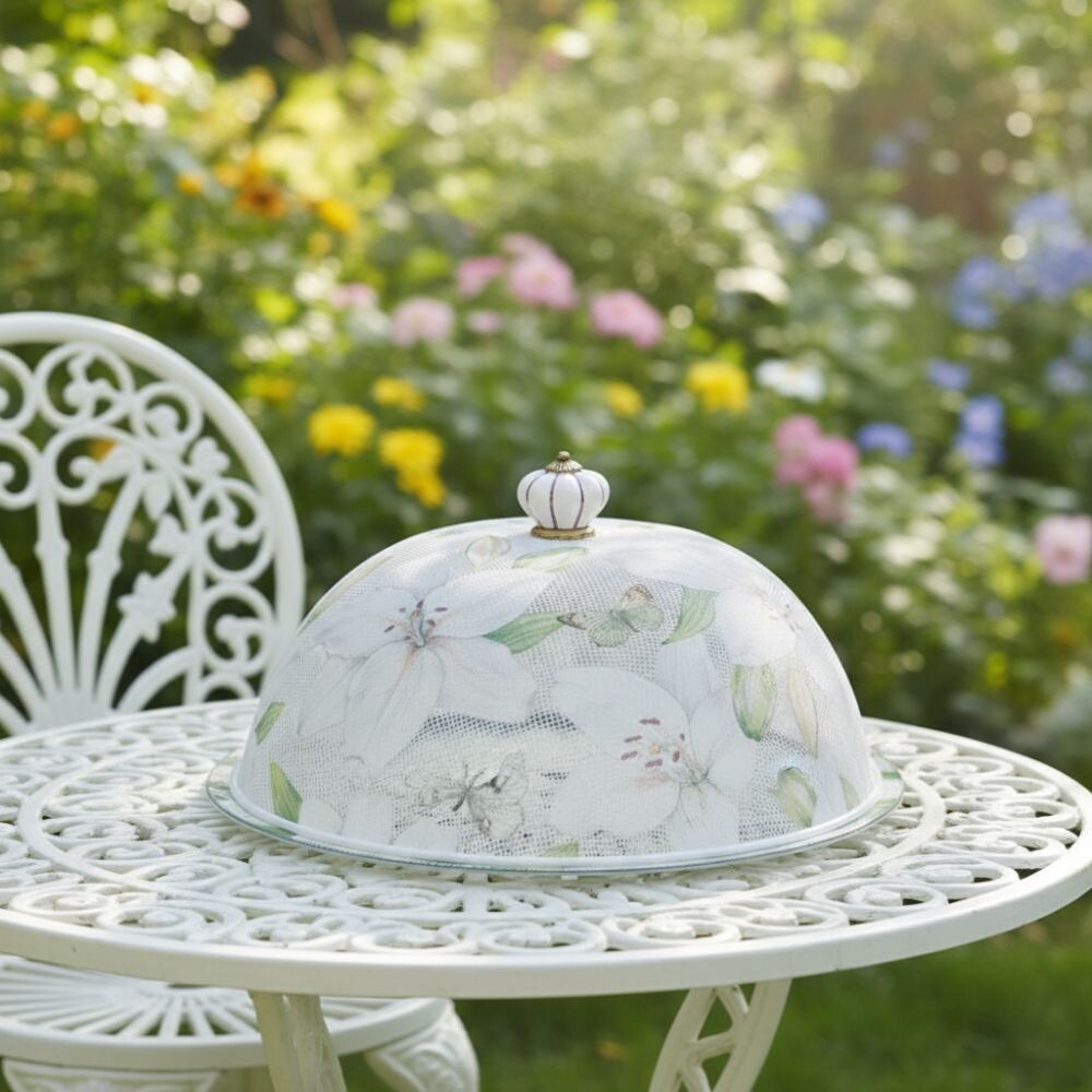 Boleira  artesanal decorada/Cobre bolo decorado c/decoupage - Pra