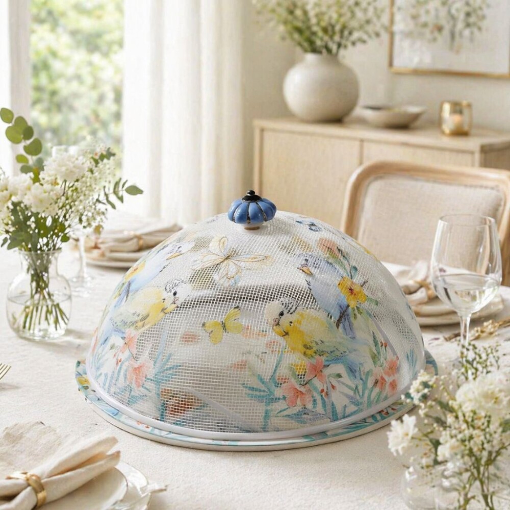 Boleira artesanal decorada/Cobre bolo decorado c/decoupage - Prat
