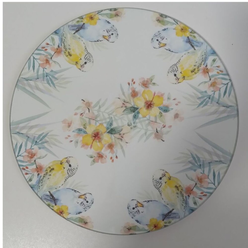Boleira artesanal decorada/Cobre bolo decorado c/decoupage - Prat