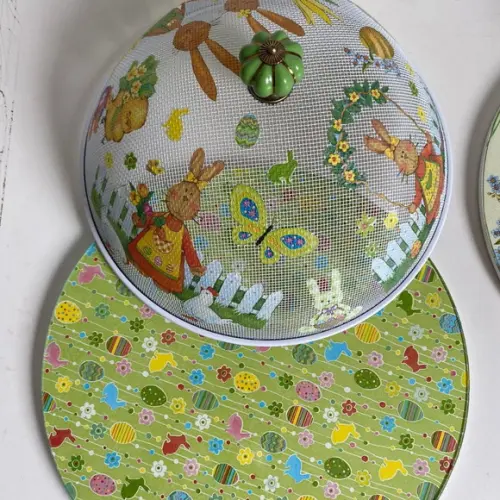 Boleira artesanal decorada/Cobre bolo decorado com decoupage - Pr
