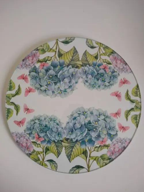 Boleira artesanal decorada/Cobre bolo decorado c/decoupage