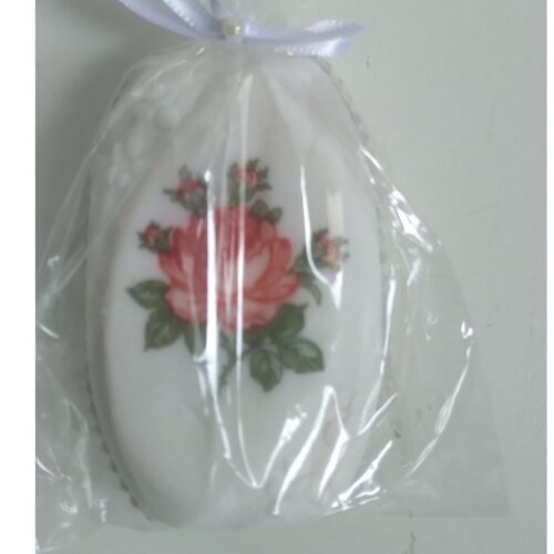 Sabonete Lux decorado com decoupage - Embalagem celofane e caixa papel kraft