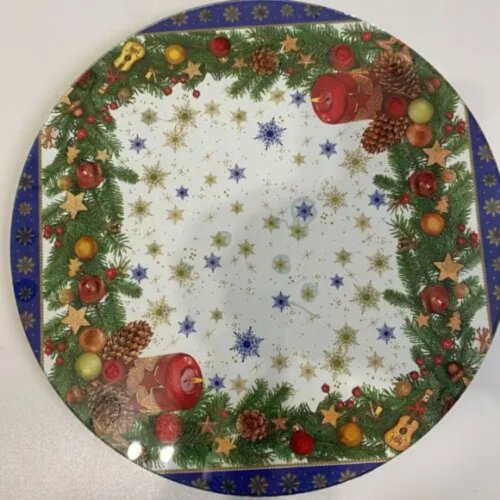 Boleira artesanaldecorada/Cobre bolo decorado com decoupage - Pra