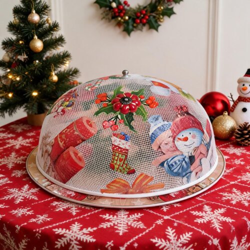 Boleira artesanal decorada/Cobre bolo decorado com decoupage - Prato MDF com protlçao de vidro fixo