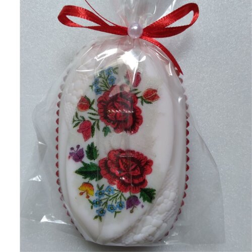 Sabonete Lux decorado com decoupage - Embalagem celofane e caixa