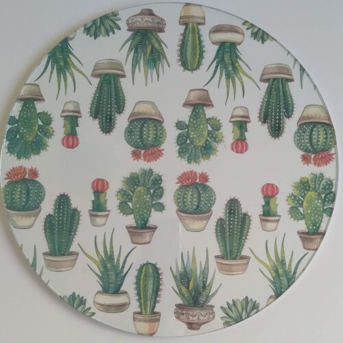 Boleira Artesanal decorada/Cobre bolo decorado c/decoupage - Prat