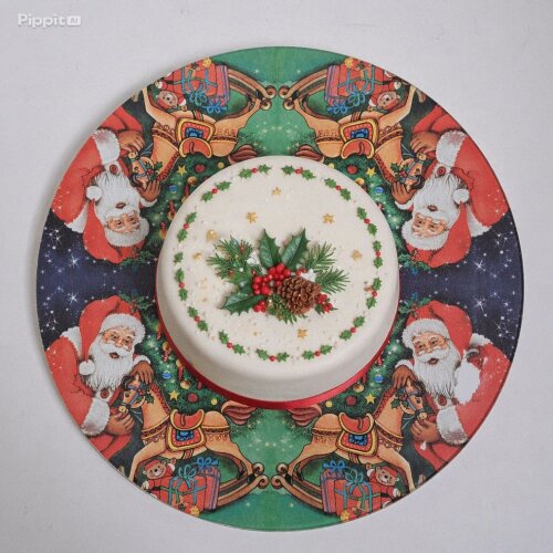 Boleira artesanal decorada/Cobre bolo decorado c/decoupage - Prat